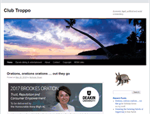 Tablet Screenshot of clubtroppo.com.au